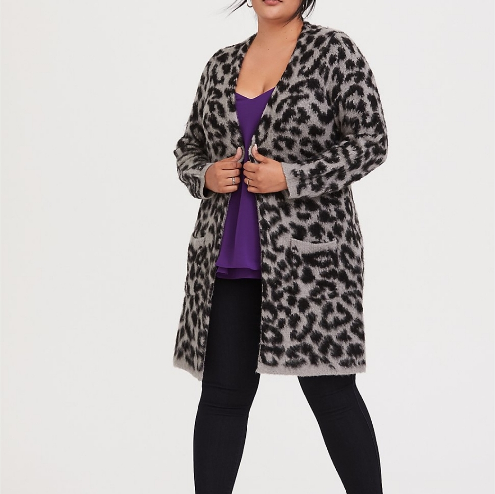 Torrid leopard cardigan - Picture 1 of 3